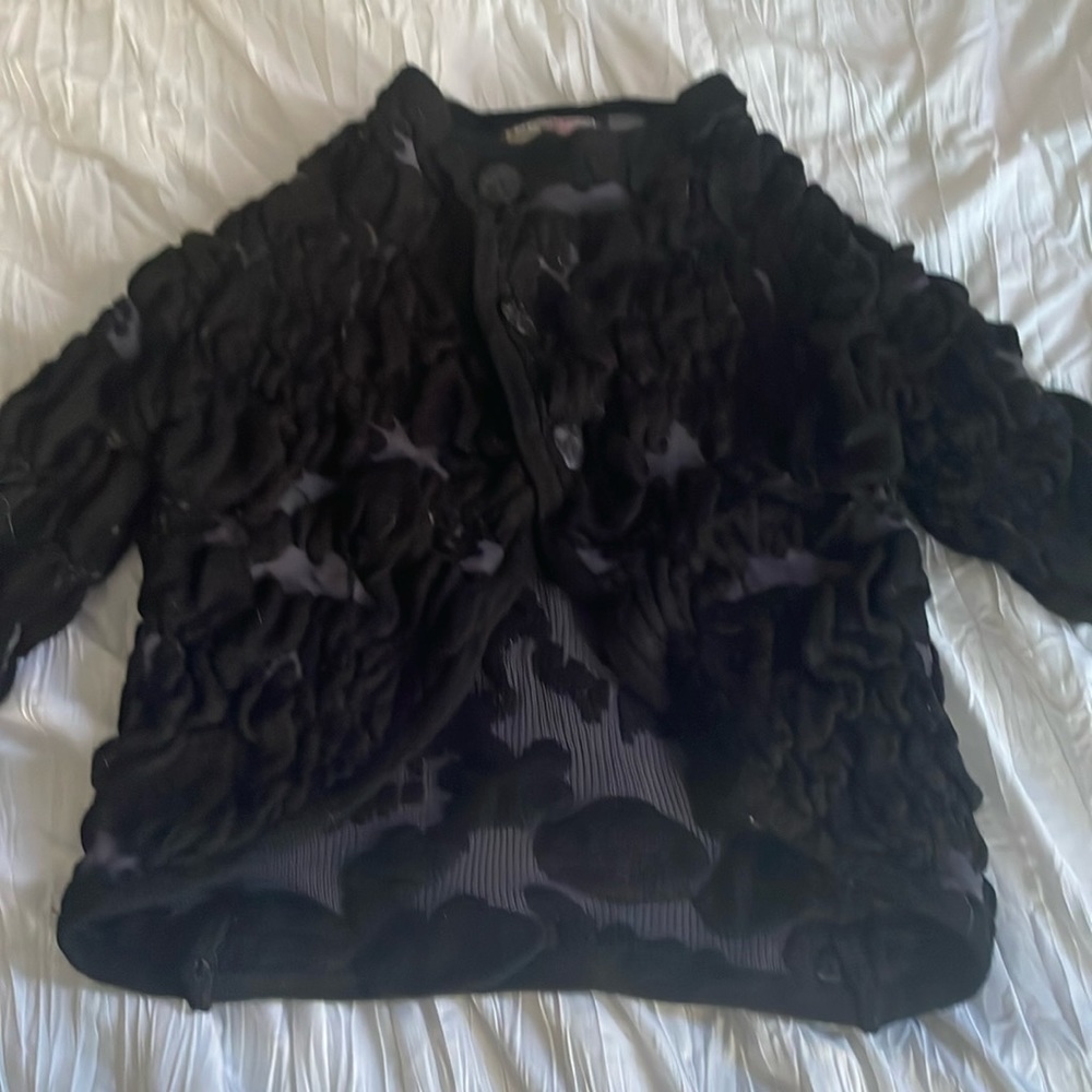 Desigual crop sweater with 3 button top